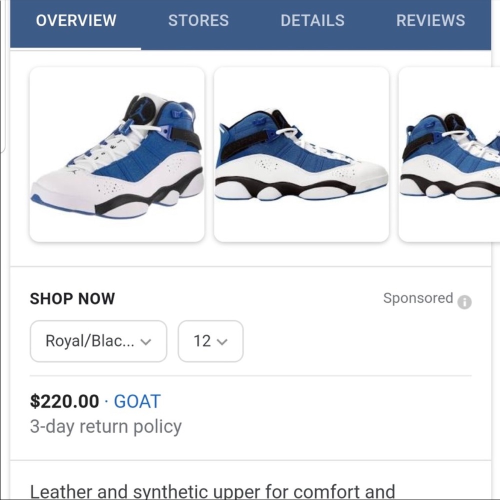 6 ring Jordan’s